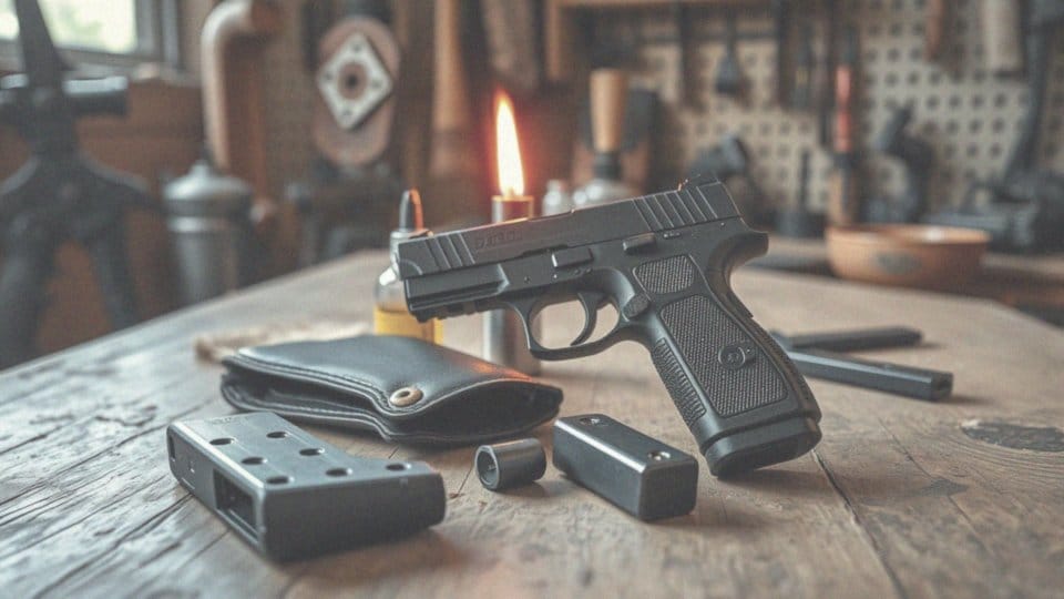 Jakie akcesoria można stosować z pistoletem Stalker M906?