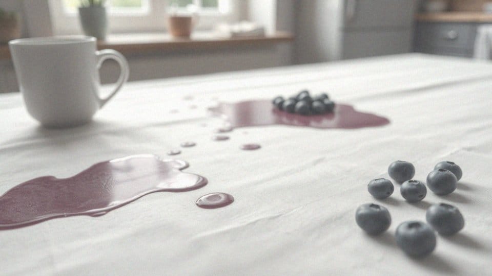 Dlaczego szybka reakcja jest istotna w przypadku plam z jagód?
