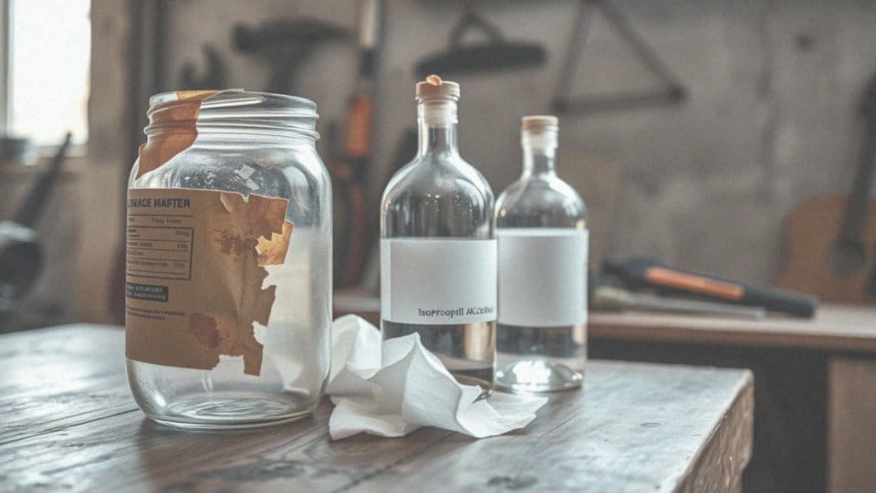 Jak alkohol izopropylowy skutecznie usuwa klej?