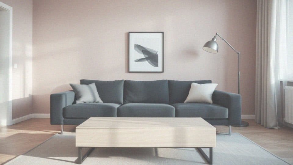 Jakie elementy minimalistycznego stylu pasują do granatu i pudrowego różu?