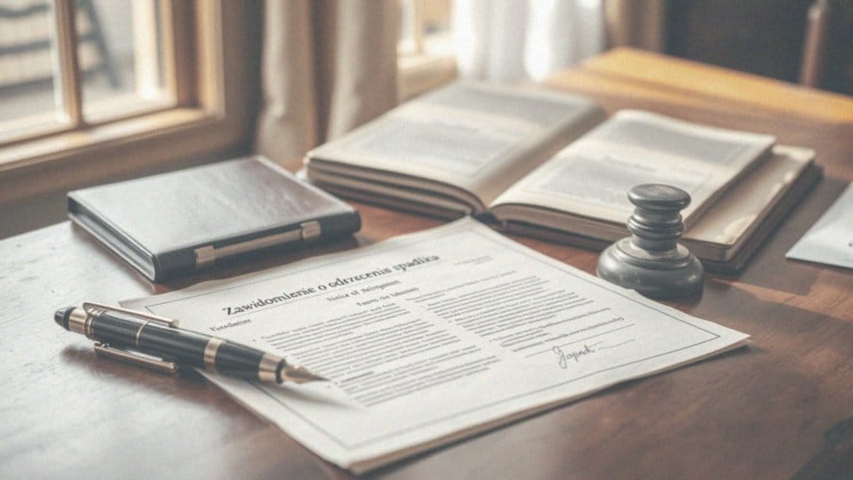 Jakie informacje zawiera zawiadomienie o odrzuceniu spadku?