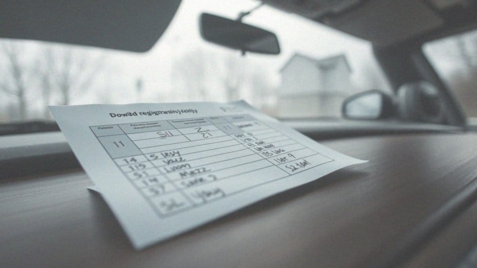 Jakie informacje zawiera dowód rejestracyjny dotyczące miejsc w pojeździe?