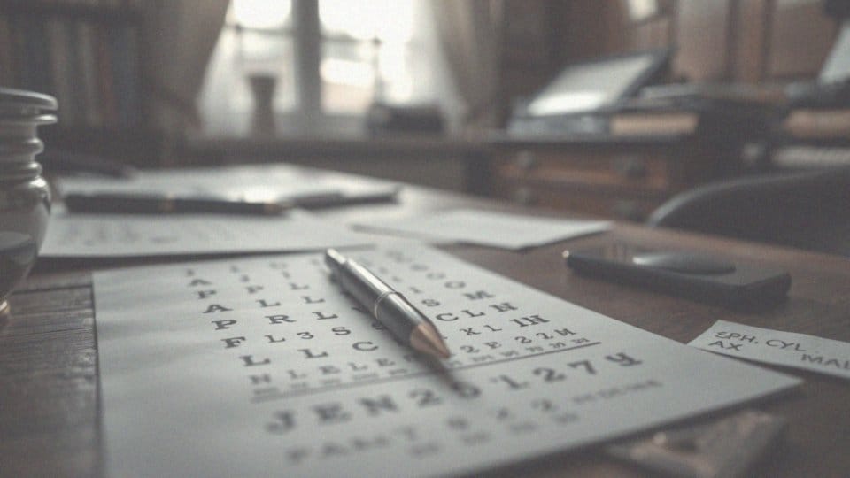 Wyniki badania wzroku SPH, CYL, AX – jak je interpretować?